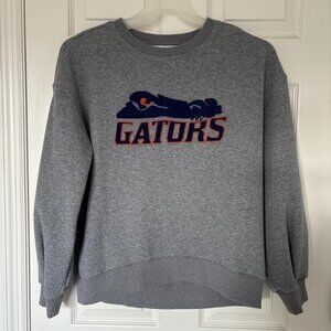 Orange and Blue Gators Crew Neck Sweatshirt. Size M